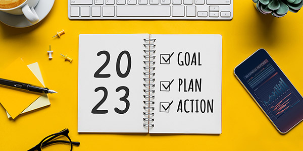 notebook with a list