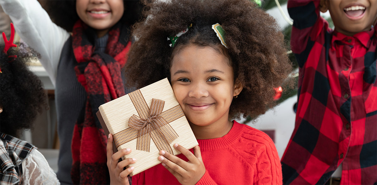 girl with a gift